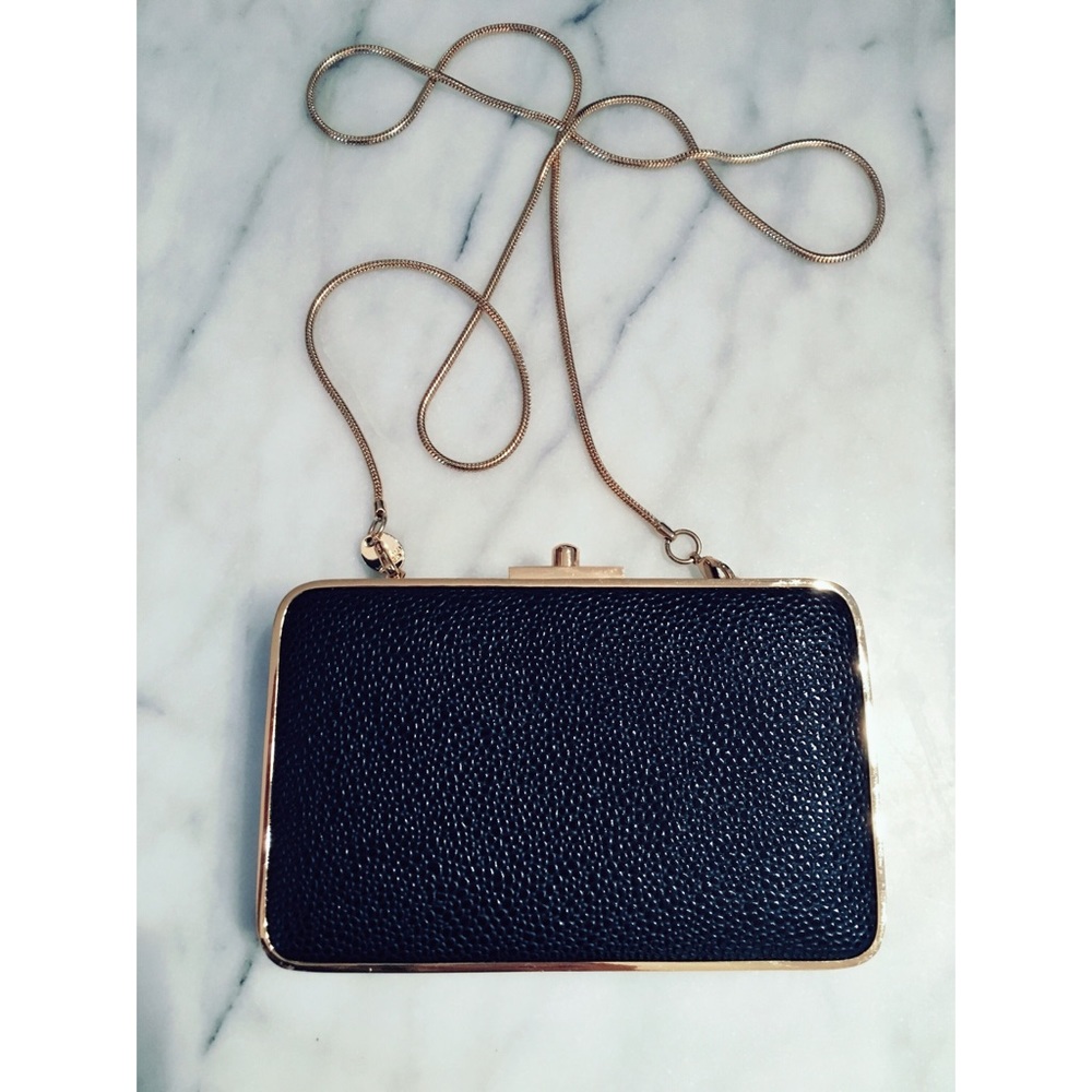 Hendri Bendel Party Starter Box Clutch Purse